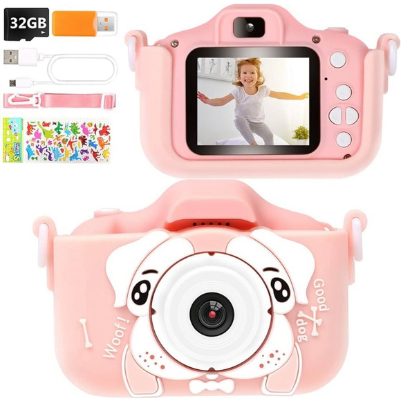Phankey Other - Kids Digital Camera Children LCD HD Rechargeable Pink Woof Good Dog New Open Box
